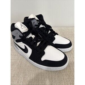 Nike Womens Air Jordan 1 Mid DV0427-100 White Basketball Shoes Sneakers Size 6.5